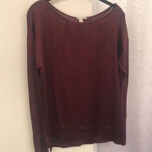 Halogen long sleeve top